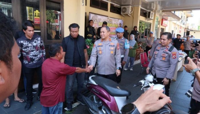 Sepeda Motor Curian di Parepare, Dikembalikan Polisi ke Pemilik Tanpa Biaya