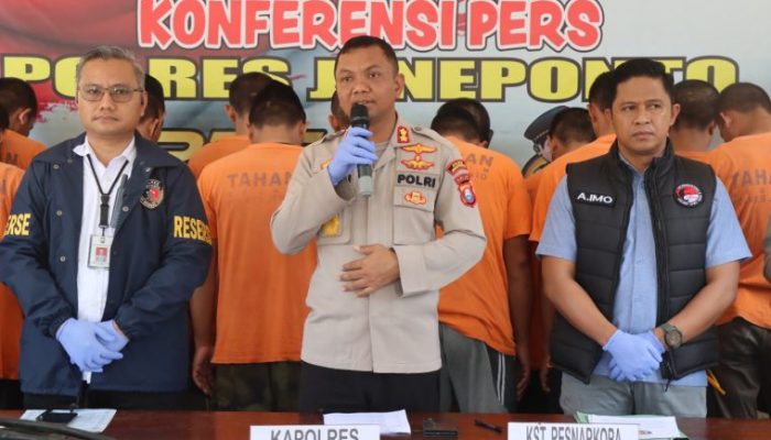 Polres Jeneponto Gelar Press Release, Pengungkapan Kasus Tiga Bulan Terakhir