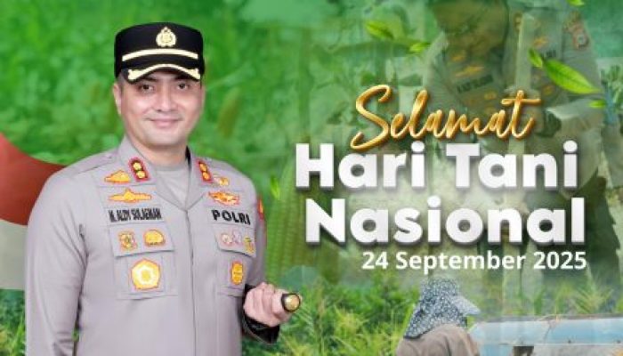 Kapolres Gowa Beserta Staf dan Jajaran, Mengucapkan Selamat Hari Tani Nasional 2025
