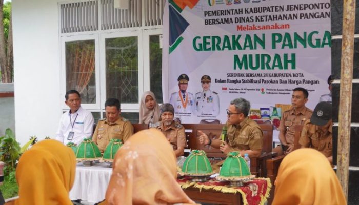 Pemerintah Hadir di Tengah Masyarakat, Bupati Jeneponto Hadiri Gelar Pangan Murah Serentak