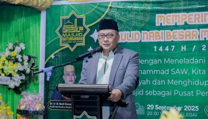 Wabup Barru Abustan Hadiri Maulid Nabi Mesjid Palanro Mallusetasi, Tekankan Kebersamaan, Bijak Bermedia Sosial