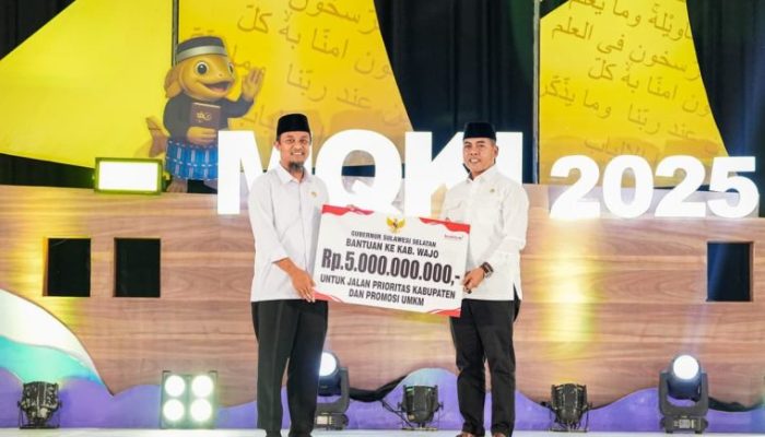Gubernur Sulsel Komitmen Perkuat, Infrastruktur Jalan di Wajo Senilai Rp522 Miliar