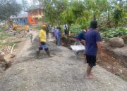 Pj Kepala Desa Lassa-Lassa Salahuddin, S.Sos., M.M Turun Langsung Dampingi, Warga Gotong Royong Pelebaran Jalan untuk Pengaspalan