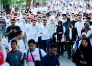 Fatmawati Rusdi dan Munafri Arifuddin Dampingi Andi Sudirman Lepas Peserta Jalan Sehat Anti Mager, 356 Tahun Sulsel