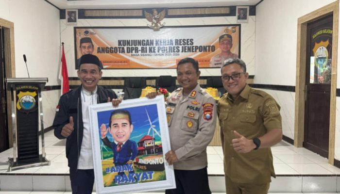 Reses Anggota Komisi III DPR RI, Kapolres Jeneponto Sampaikan Situasi Kamtibmas