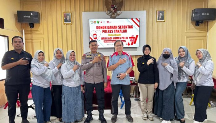 Polres Takalar Gelar Donor Darah Sambut HUT Humas Polri ke-74: Wujud Nyata Kepedulian untuk Sesama