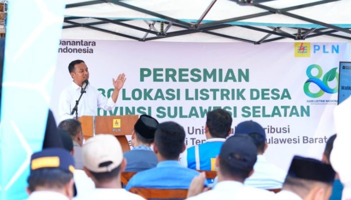 Gubernur Andi Sudirman Hadiri, Peresmian Listrik Desa Sulsel SuperSUN di Pulau Samalona