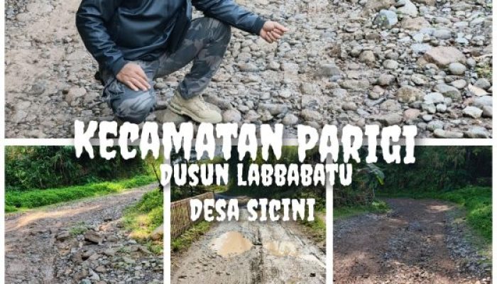 Jalan Poros Kecamatan Parigi, Gowa, Rusak Parah, Butuh Perhatian Pemerintah