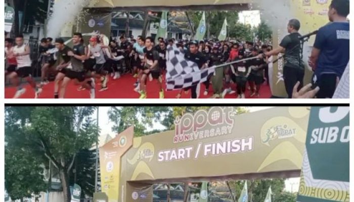 Kendari Berlari, 1200 Peserta Ramaikan IPPAT Run Anniversary 2025