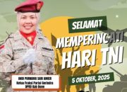 HUT TNI ke 80: Ketua Fraksi Gerindra Bone Harap Sinergi TNI-Rakyat Bersatu, Indonesia Maju Sejahtera