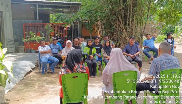 Brigade Pangan Milineal Baji Pa’mai Barombong Diresmikan: Energi Muda untuk Ketahanan Pangan