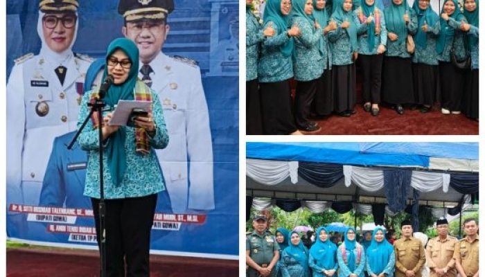 Supervisi, Monitoring, Evaluasi dan Pelaporan (SMEP) Tim Penggerak PKK kabupaten Gowa di Desa Rappoala Kecamatan Tompobulu.