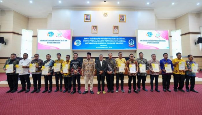 Menteri ATR/BPN Nusron Wahid Beri Arah Kebijakan, Tata Ruang dan Pertanahan kepada Bupati/Wali Kota se-Sulsel