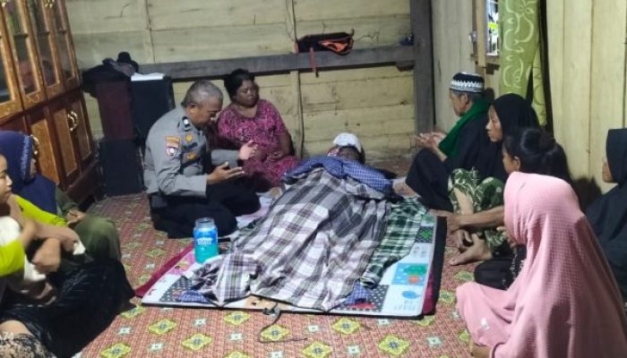 Aiptu Suhardi Sigap Tangani, Penemuan Jenazah di Sungai Pa’lilanga dan Tunjukkan Kepedulian Hingga ke Rumah Duka