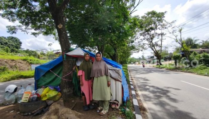 Wandora dan Keluarga Berjuang di Bawah Terpal Biru-Hijau, di Tengah Ringroad 3 Samarinda