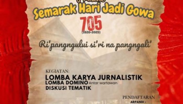 PWI Gowa Gelar Semarak Hari Jadi Gowa ke-705, Hadirkan Lomba Jurnalistik hingga Diskusi Tematik 