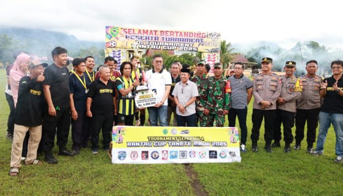 Wabup Barru Abustan Tutup Turnamen Sepak Bola Rantau Cup I 2025, Semangat Sportivitas, Kompetisi Sehat, dan Kebersamaan 