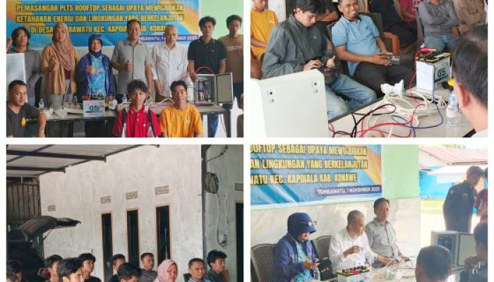 Dr. Mansur, ST, MT Pimpin Tim PKMI di Kapoiala, Target Terwujud Desa Mandiri Energi