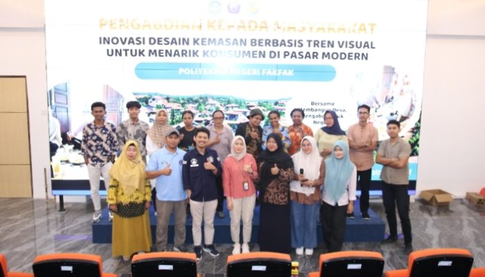 Prodi Agroindustri Polinef Gelar Pelatihan Desain Kemasan, Dorong UMKM Fakfak Tingkatkan Daya Saing