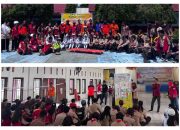 SMAN 2 Polewali Gelar Simulasi Aman Bencana : Kolaborasi Damkar, BPBD, dan PMI Bentuk Generasi Siaga