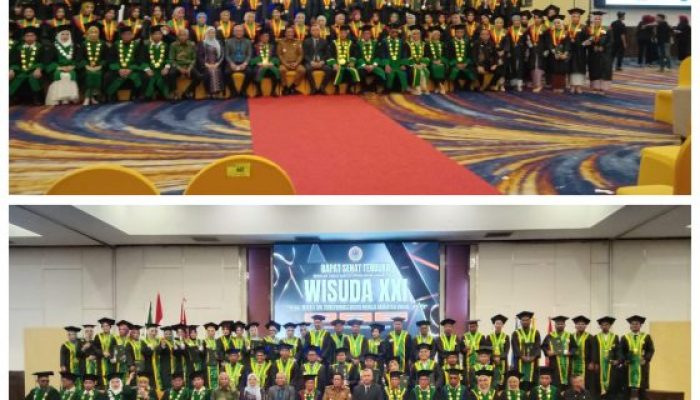 409 Wisudawan Dilantik pada Wisuda XXI STIE 66 Kendari, Ketua: 5 Guru Besar ber Home Base di STIE 66 Kendari
