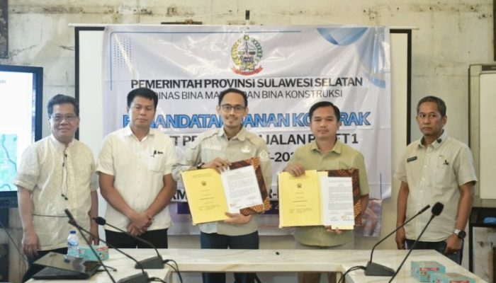 Program MYP 2025-2027: Pemprov Sulsel Tanda Tangani Kontrak 3 Paket Preservasi Infrastruktur Jalan 805 Km Senilai Rp1,43 Triliun