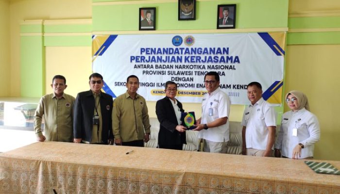 STIE 66 Kendari bersama BNNP Sultra Jalin Aliansi Pencegahan Gelombang Penyalahgunaan Narkoba