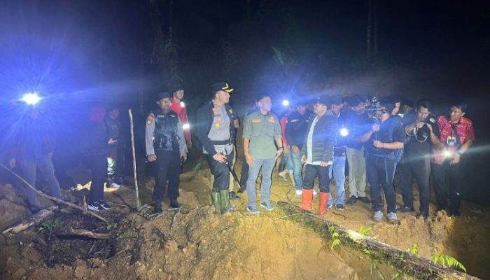 Polres Gowa Amankan Lokasi Ilegal Logging, Kapolres dan Wakil Bupati Tinjau Kondisi Lapangan