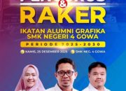 Merajut Kebersamaan, Pengukuhan Pengurus dan Rapat Kerja Ikatan Alumni Grafika (IKA Grafika) SMK Negeri 4 Gowa