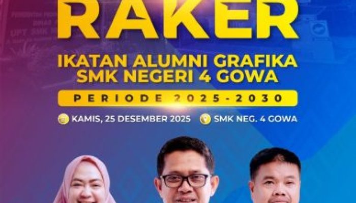 Merajut Kebersamaan, Pengukuhan Pengurus dan Rapat Kerja Ikatan Alumni Grafika (IKA Grafika) SMK Negeri 4 Gowa