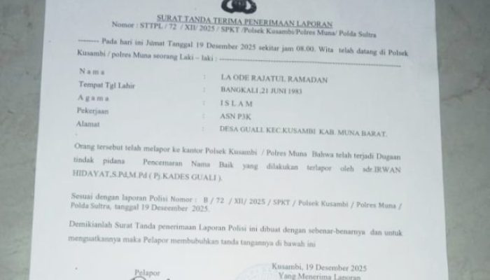 Diduga Lakukan Pencemaran Nama Baik, Plt Kades Guali Dilaporkan Warganya ke Polisi