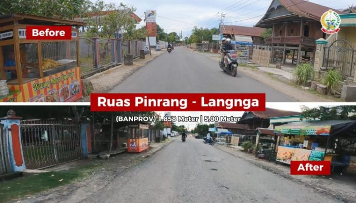 Akses Warga Makin Lancar, Jalan-Jalan Rusak di Pinrang Sudah Ditangani Berkat Bankeu Pemprov Sulsel