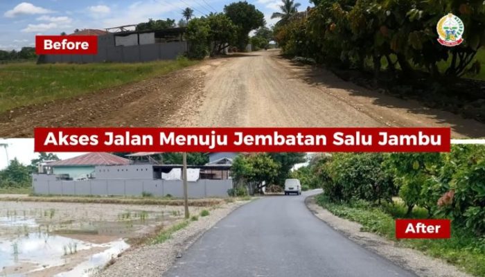 Bankeu Pemprov Sulsel untuk Ruas Jalan Prioritas di Luwu Rampung 100 Persen, Jembatan Salu Jambu-Lawawe Tahap Pengerjaan 