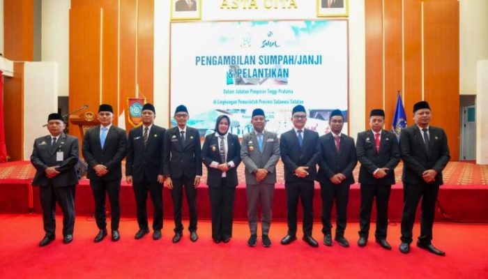 Terapkan Manajemen Talenta Perkuat Birokrasi, Gubernur Sulsel Lantik 7 Pejabat Eselon II