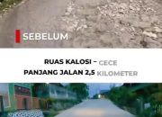 Dua Ruas Jalan di Enrekang Diperbaiki Berkat Bantuan Keuangan Pemprov Sulsel, Andi Sudirman: Manfaatnya Dirasakan Masyarakat 