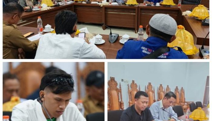 Rapat Dengar Pendapat Komisi III Bersama LSM/Media, Terkait Pengaspalan Jalan Asal Jadi di Kecamatan Tompobulu.