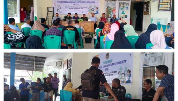 Kantor Pertanahan Kota Kendari Bagikan 338 Sertipikat PTSL di Kelurahan Watubangga Kota Kendari
