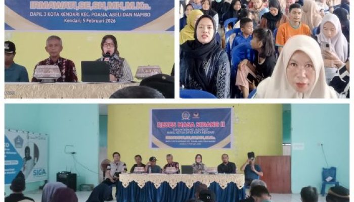 Reses di Kecamatan Poasia, Irmawati SE SH MH MKn Didampingi Lurah se Kecamatan Poasia