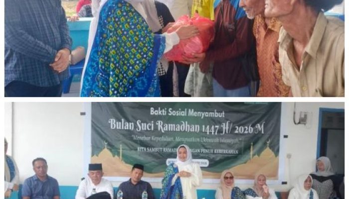 BKMT Buton Utara Bagi Paket Sembako Menjelang Ramadhan di Desa Lantagi