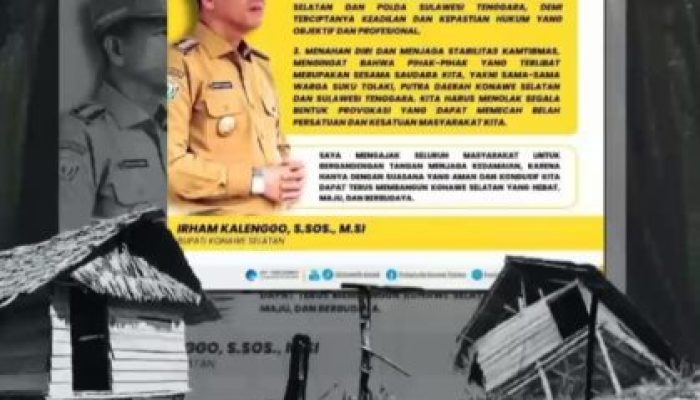 Kisran Makati Sebut Pidato Bupati Konawe Selatan Tidak Mencerminkan Pelayanan Publik