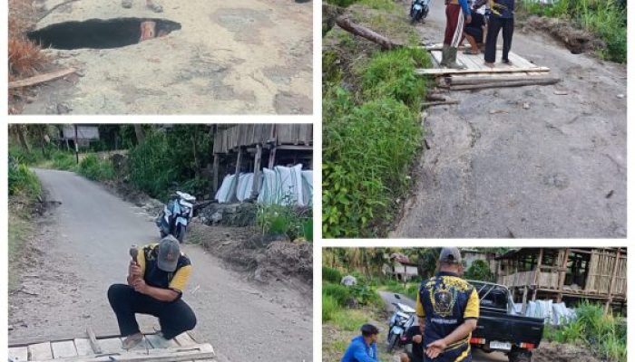 Pemerintah Kelurahan Tonrorita Bergerak Cepat, Atasi Jalan Amblas dan Berlubang Penghubung Biringbulu/Tompobulu 