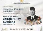 Gubernur Sulsel Sampaikan Duka Cita atas Wafatnya Wapres ke-6 RI Try Sutrisno