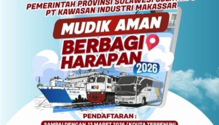 Pemprov Sulsel dan PT KIMA Hadirkan Mudik Aman Berbagi Harapan 2026, Bantu Masyarakat Mudik Lebaran