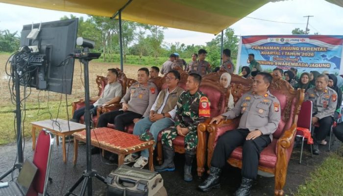 Kapolres Gowa Ikuti Penanaman Jagung Serentak Kuartal I Dukung Swasembada Pangan 2026