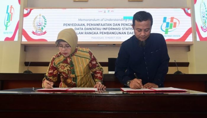 Gubernur Sulsel-Kepala BPS RI Teken MoU Penguatan Data Statistik untuk Dukung Pembangunan Daerah