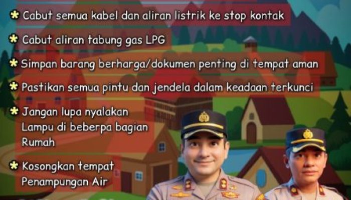 Polres Gowa: Ikuti Tips Ini Agar Rumah Aman Selama Mudik Lebaran 2026