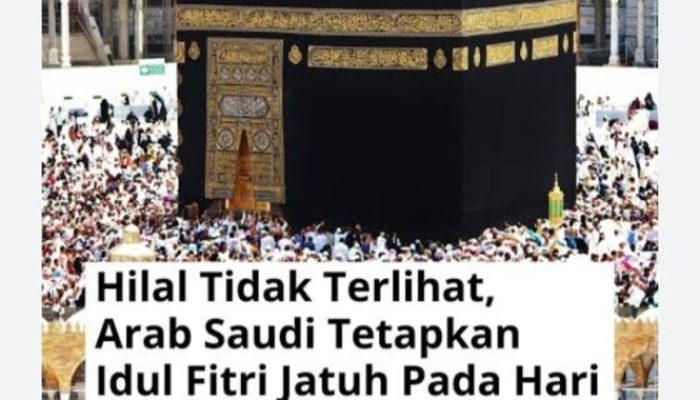 Kerajaan Arab Saudi Tetapkan 1 Syawal 1447 H pada Jumat 20 Maret 2026 M