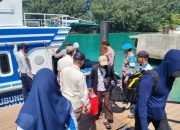 Polsek Kepulauan Seribu Selatan Laksanakan Yan Pam di Dermaga Utama, Jaga Situasi Tetap Aman dan Kondusif