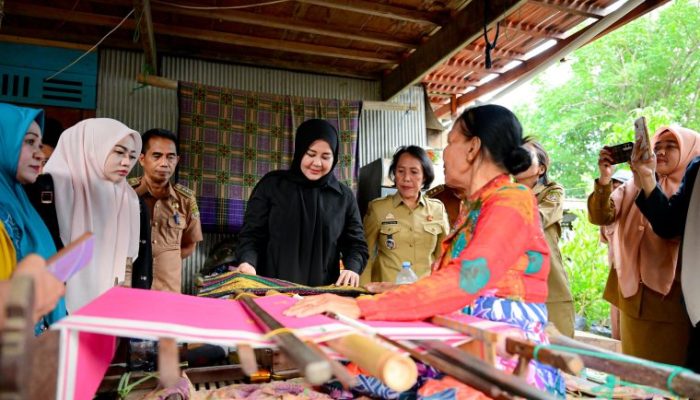Wagub Fatmawati Dorong UMKM Tenun Emas Sidrap Naik Kelas, Bidik Pasar Lebih Luas