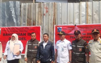 Tegakkan Aturan Tata Ruang, Bangunan 4 Lantai di Paseban Jakarta Pusat Disegel Kembali